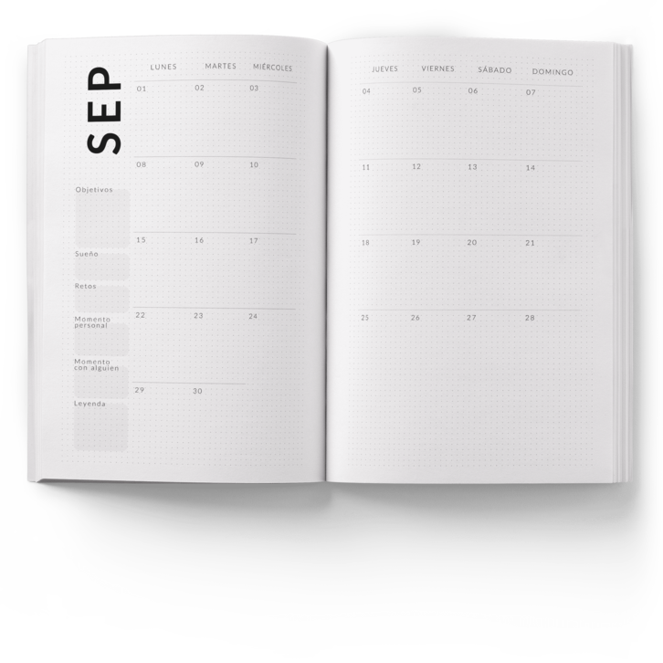 Planificador Mensual Agenda Seiko